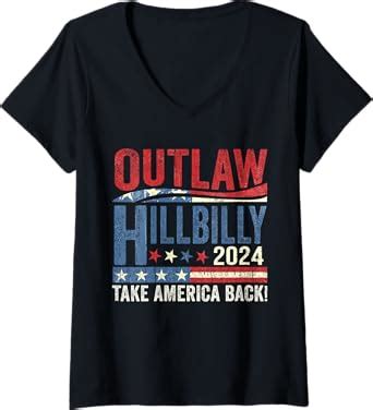 Amazon Womens Trump Vance Outlaw Hillbilly Usa Flag Vintage V