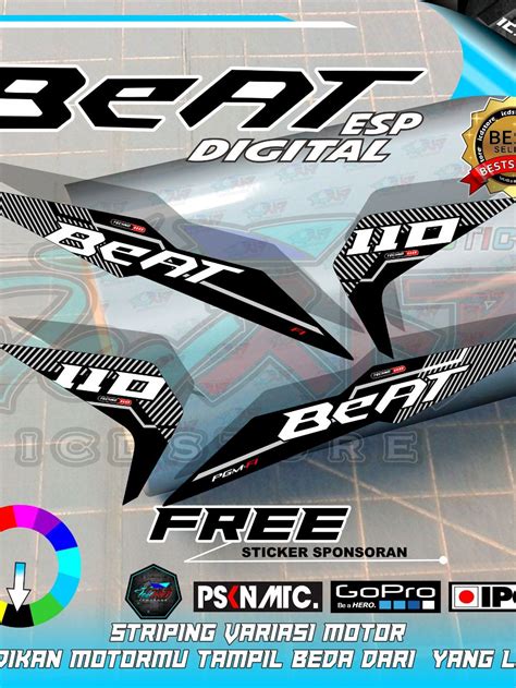 Jual Sticker Stiker Striping Beat Esp Simple Beat