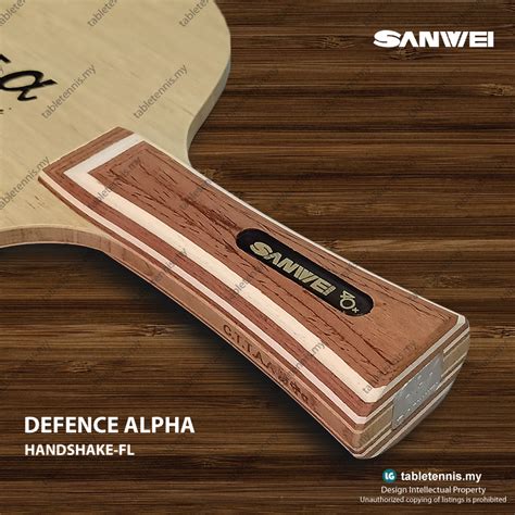 Sanwei Defence Alpha All Wood Table Tennis Blade Bat Paddle Racket Ping