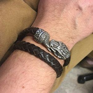 Pulsera vikinga con cabezas de dragón Anillo de brazo nórdico Joyería