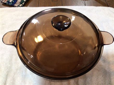 VISION CORNING WARE AMBER 5 QT 4 5 L DUTCH OVEN STOCK POT With LID