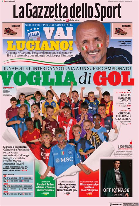 Le Prime Pagine Dei Quotidiani Sportivi In Edicola Oggi Calcio Lecce