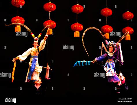 Guangzhou Chinese Puppet Show Stock Photo Alamy