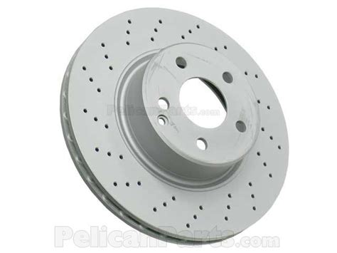 mercedes brake disc vented  cross drilled zimmermann coat