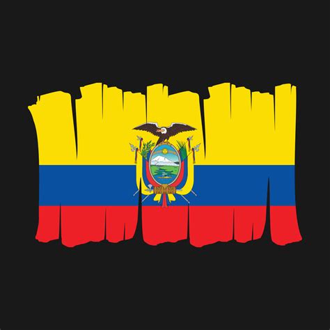 Ecuador Flag Brush 19466537 Vector Art at Vecteezy