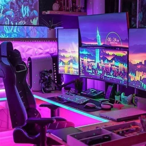 Pink Gaming PC Setup | Gaming room setup, Best gaming setup, Video game ...