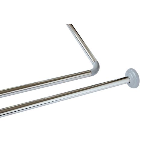 Barre de douche modulable en inox chromée diamètre 22mm 105cm Leroy