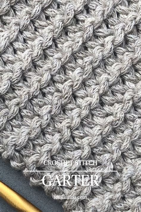 Garter Crochet Stitch Learn Hilaria Fina In Crochet Stitches