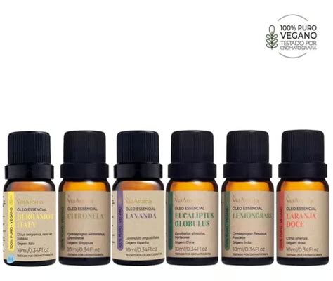 Kit básico de aromaterapia con 6 aceites esenciales Via Aroma