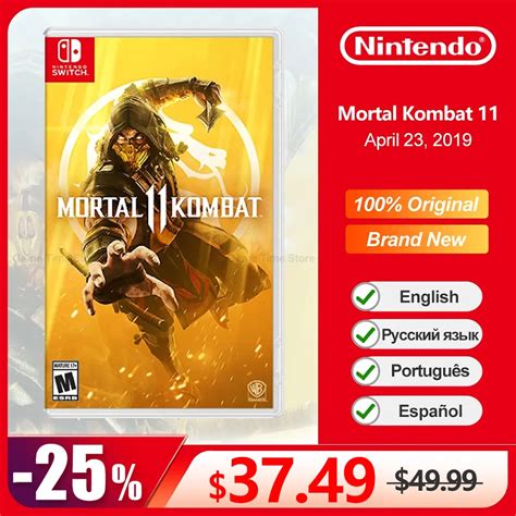 Mortal Kombat 11 Nintendo Switch Game Deals 100 Original Original