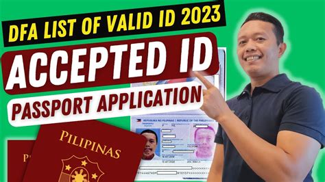 Dfa Accepted Common Valid Government Issued Id For New And