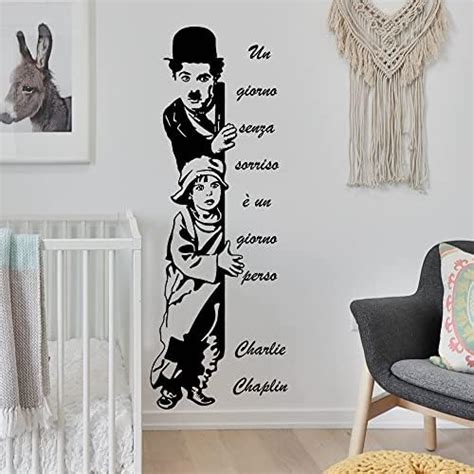 Decalmile Frasi Scritte Adesivi Murali Charlie Chaplin Un Giorno Senza