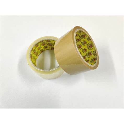 Croco Packaging Tape 2inches Tan Clear 50m 100m Shopee Philippines