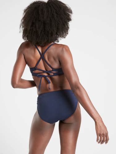 Athleta Triangle Bikini Top A C Dress Blue NWT S EBay