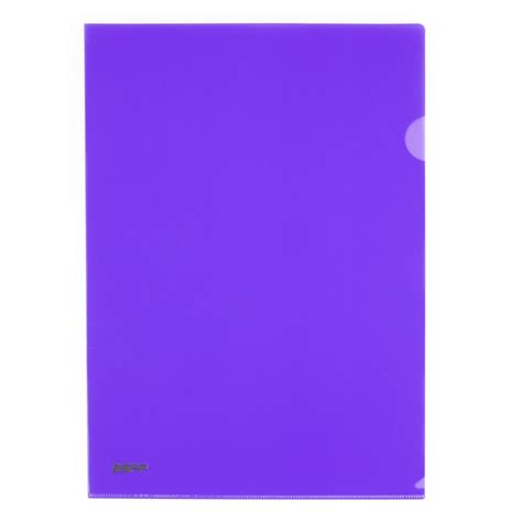 Espp A4 L Shaped Clear Folder Purple Espp