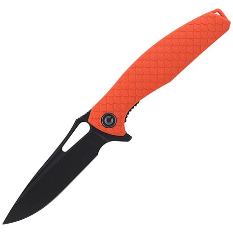 N Civivi Wyvern Orange Frn Black Stonewashed C G Civivi Knife