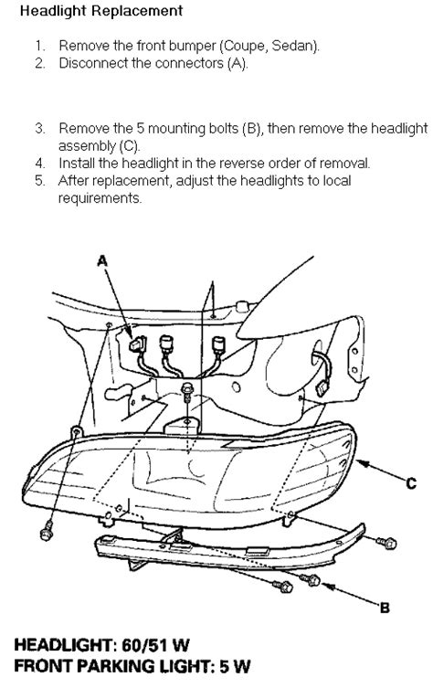 I M Replacing The Headlights And Taillights On My 2002 Honda Accord Ex 4 Door I Purchased