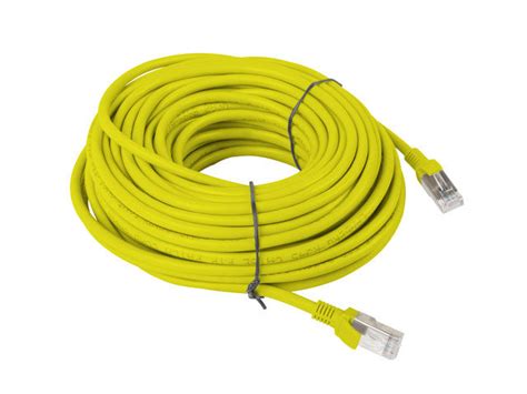 Patchcord kat 5e utp 30m żółty fluke passed lanberg Lanberg Sklep