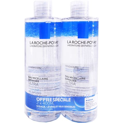 LA ROCHE POSAY EAU MICELLAIRE BIPHASEE ULTRA 2X400 ML