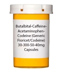 Butalbital Caffeine Acetaminophen Codeine Generic Fioricet Codeine 30