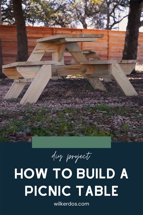 Easy Reinvented Picnic Table Design With Build Plans Wilker Do S1