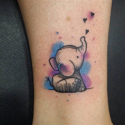 61 Cool Small Elephant Tattoo Ideas