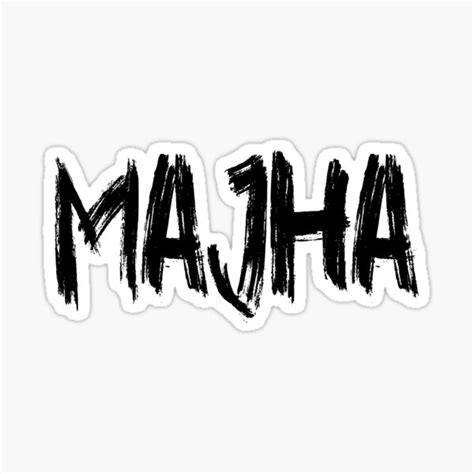 "Majha" Sticker for Sale by vpaints | Redbubble