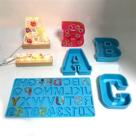 Large Letter Mold Resin Alphabet Molds A Z 26 Alphabets 6 Etsy