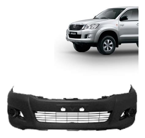 Parachoque Dianteiro Hilux 12 13 14 15 S Furo Milha Moldura AZ