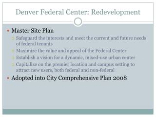 Denver Federal Center Presentation | PPT