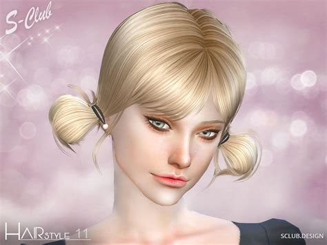 Woman Hair Bun Hairstyle Fashion The Sims 4 P4 SIMS4 Clove Share