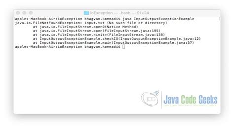 How To Solve Ioexception Examples Java Code Geeks 2024