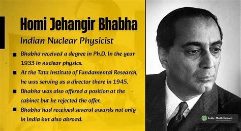 Homi Jehangir Bhabha the man behind Indian Nuclear Program » Famous ...