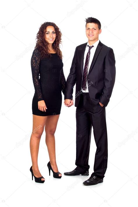 Young Couple Holding Their Hands While Standing — Stock Photo © Gelpi