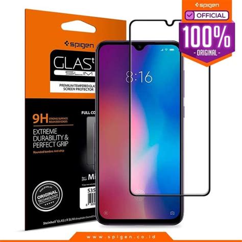 Jual Tempered Glass Xiaomi Mi 9 Spigen Glas TR Full Cover Screen