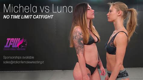 Italian Female Wrestling Michela Vs Luna Catfight Female Wrestling