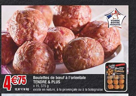 Promo Boulettes De B Uf L Orientale Tendre Plus Chez Cora