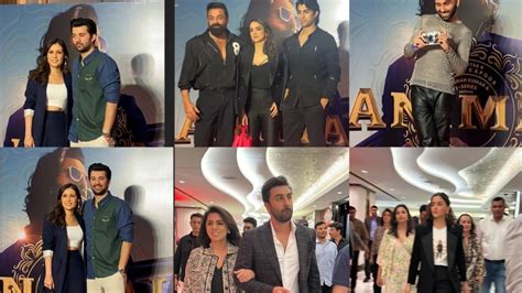 Animal Movie Screening Alia Bhatt Ranbir Kapoor Neetu Singh Orry Bobby