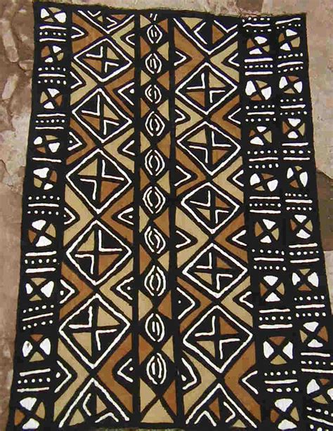 Mali Mudcloth Fabric Bogolan Cloth River Soil Leaves Sun Prints