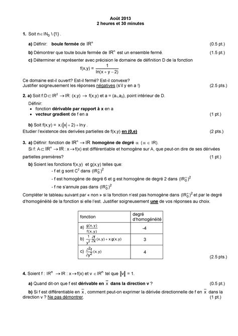 Examen August Questions Et R Ponses Officielles Et Compl Tes