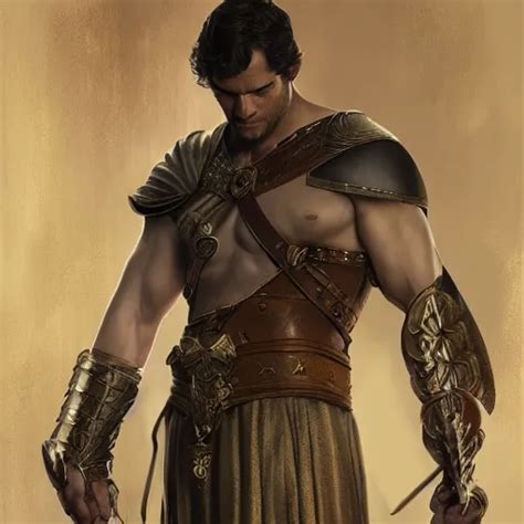 Henry Cavill As A Roman Gladiator Upper Body Stable Diffusion