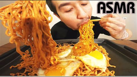 ASMR SAMYANG NUCLEAR FIRE NOODLES CHALLENGE No Talking MUKBANG HOT