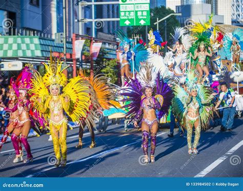 Tokyo Asakusa Samba Carnival Editorial Photography Image Of Asian