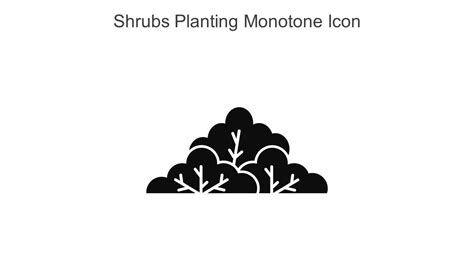 Shrubs Planting Monotone Icon In Powerpoint Pptx Png And Editable Eps