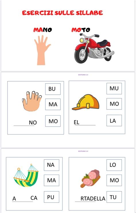 Schede Didattiche Sulle Sillabe Si Li Sostegno Sillaba Schede Hot Sex