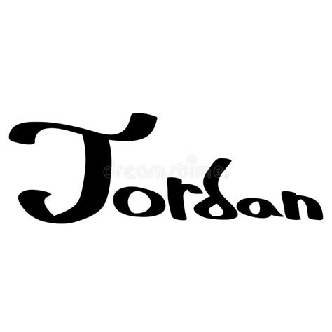 Jordan Female Name Street Art Design Graffiti Tag Jordan Vector Art