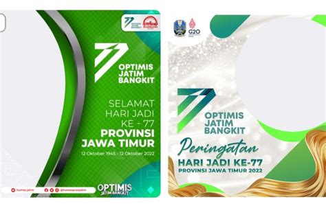 16 Link Twibbon Hari Jadi Provinsi Jawa Timur Ke 77 Tahun 2022 Bingkai