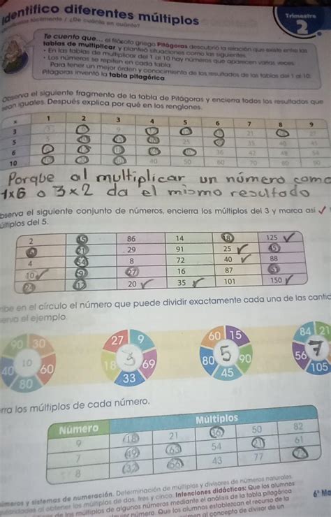 Observa El Siguiente Conjunto De Números Encierra Los Múltiplos Del 3 Y Marca Así Losmultiplos