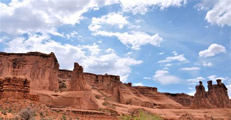 Courthouse Towers Viewpoint In Arches National Park Utah Encircle Photos