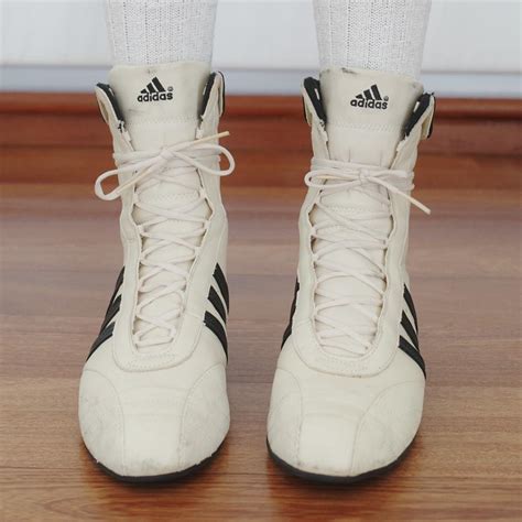 Adidas Women's White and Black Trainers | Depop